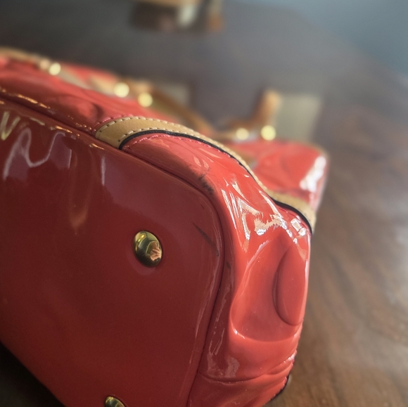 Coach Papaya Orange Peyton Kisslock Hand Bag - Picture 9 of 17